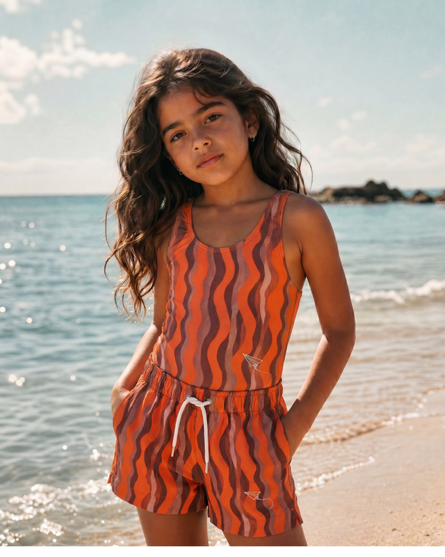 Tangerine Flow Swimzers Set